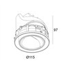 Delta Light Entero Rd-L Trimless Wallwash Tw recessed spot