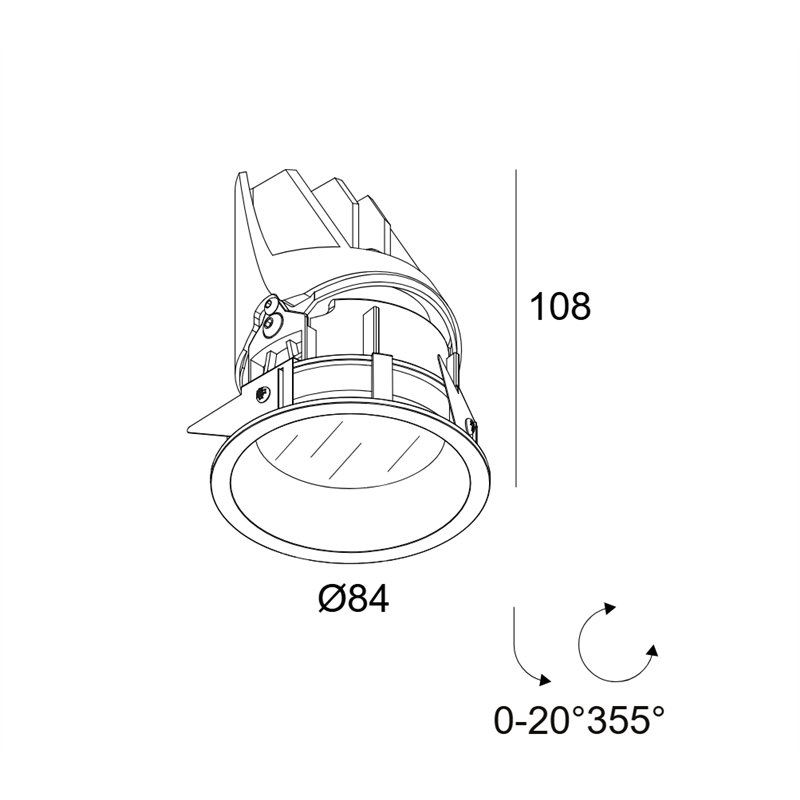 Delta Light Entero Rd-S Ip Soft recessed spot