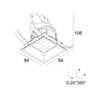Delta Light Entero Sq-S Ip Soft recessed spot
