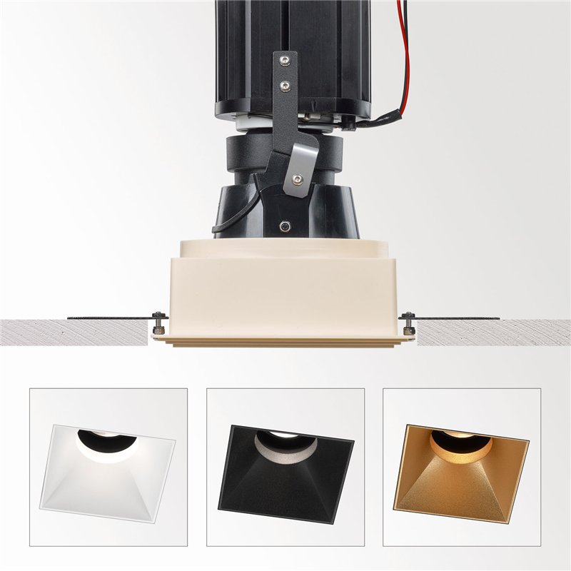 Delta Light iMAX II SQUARE ADJUSTABLE TRIMLESS MP Recessed spot