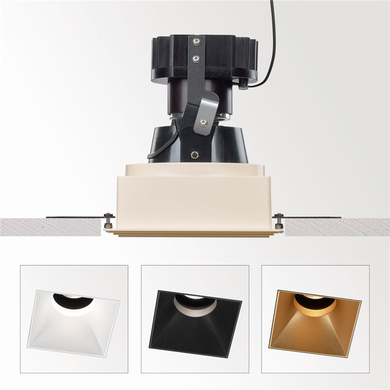 Delta Light iMAX II SQUARE ADJUSTABLE TRIMLESS SOFT Recessed spot
