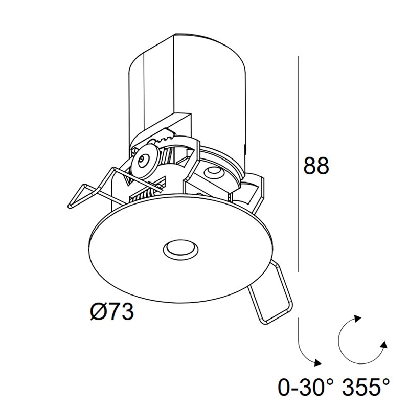 Delta Light NIME II Recessed spot