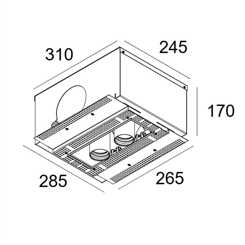 Delta Light SPLITBOX 2 SPY 52 TW Einbauspot