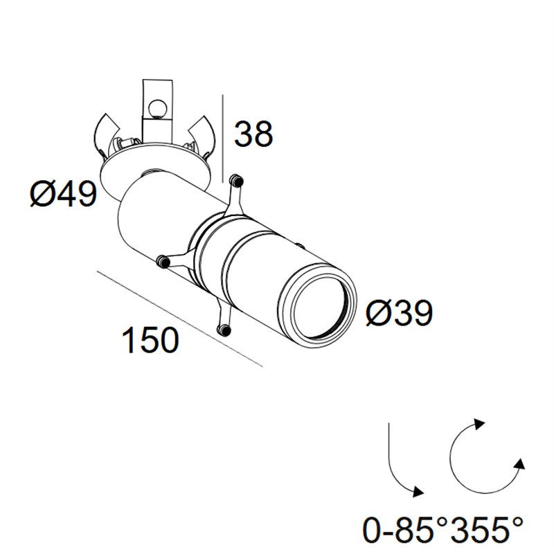 Delta Light Spy 39 Clip Framer recessed spot