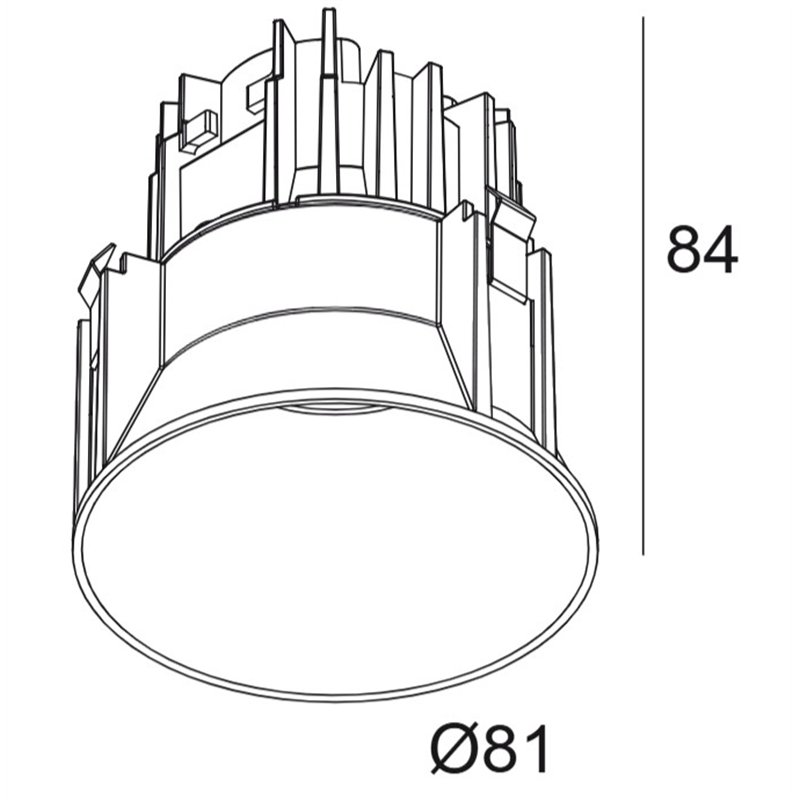 Delta Light DEEP RINGO TRIMLESS HE Recessed spot