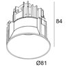 Delta Light DEEP RINGO TRIMLESS HE Recessed spot