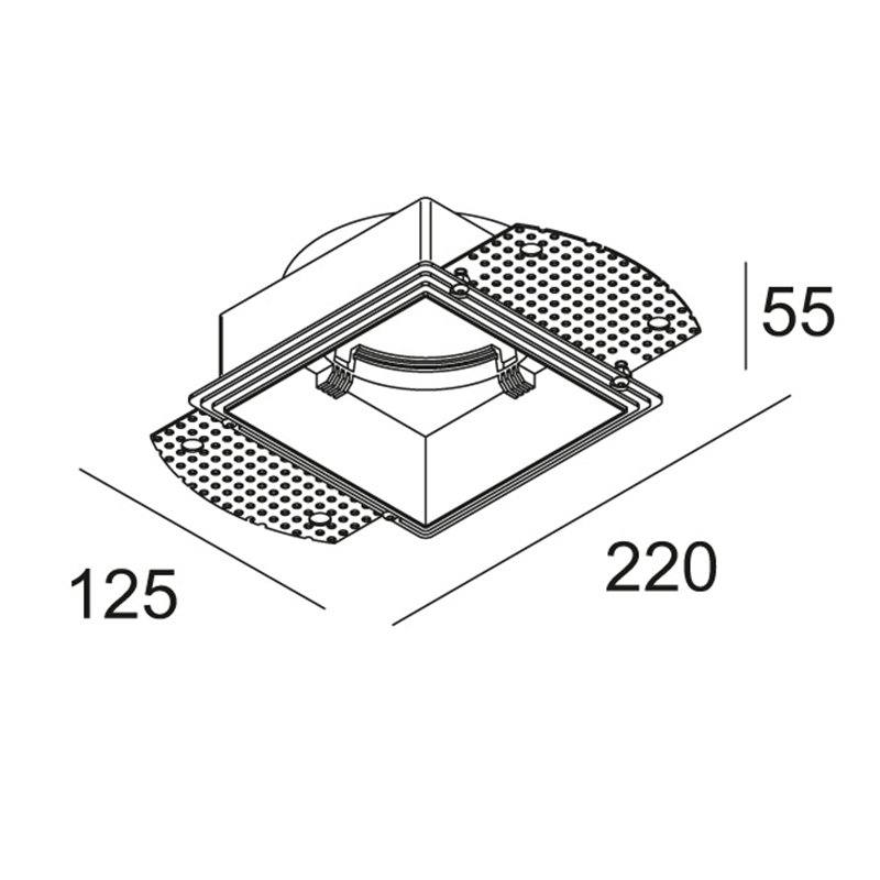 Delta Light MOUNTING KIT S102 TRIMLESS