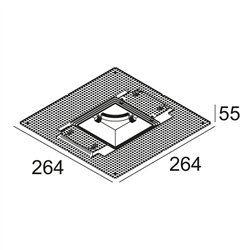 Delta Light MOUNTING KIT S102 TRIMLESS O.F.A.