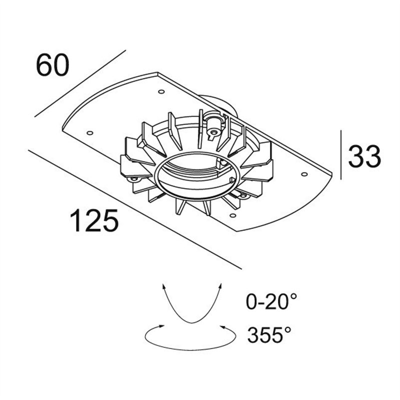 Delta Light MOUNTING KIT TRIMLESS MICROSPY IN OK