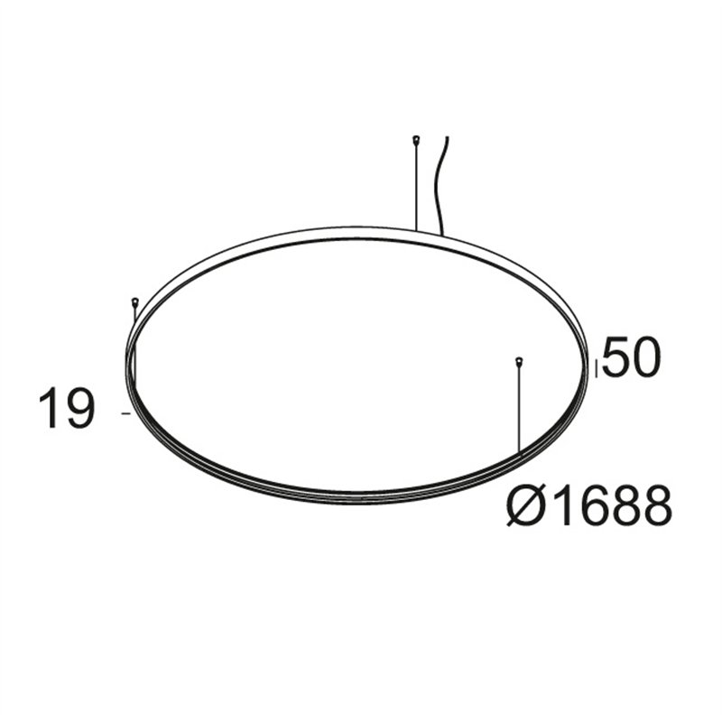 Delta Light SUPERLOOP HC 170 MDL Suspension lamp