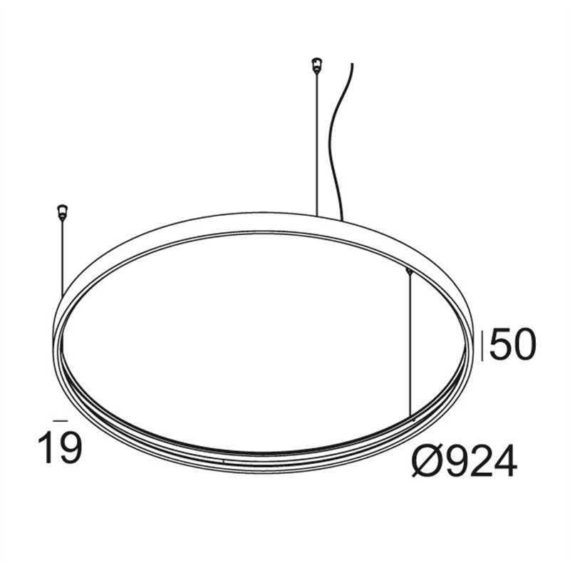 Delta Light SUPERLOOP HC 90 MDL Suspension lamp