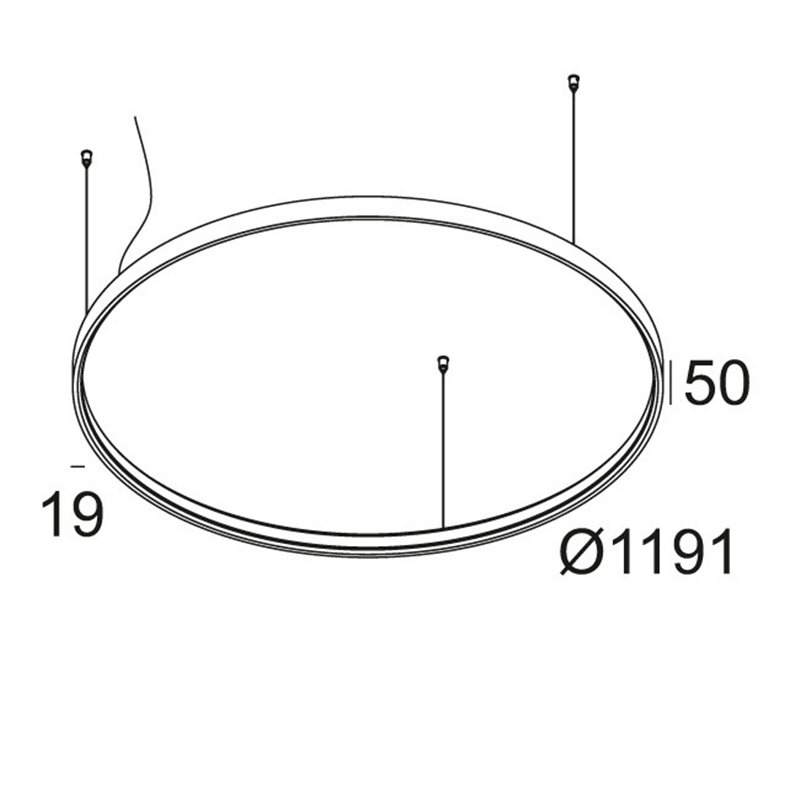 Delta Light SUPERLOOP HC 120 SBL Suspension lamp
