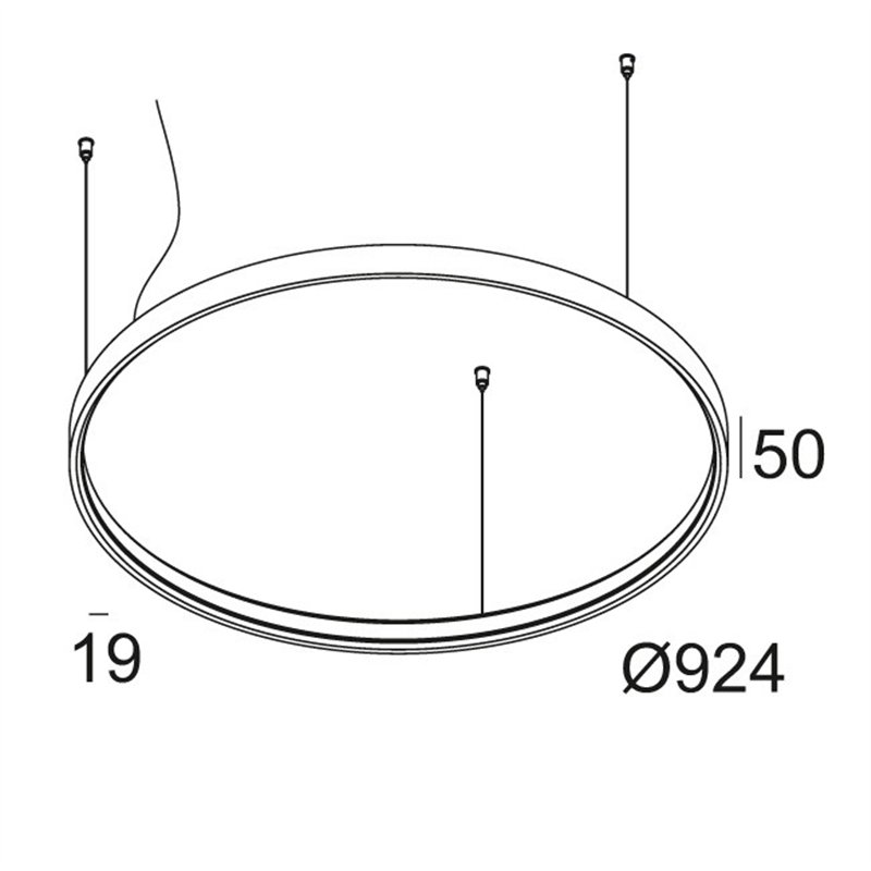 Delta Light SUPERLOOP HC 90 SBL Hängelampe
