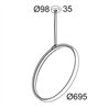 Delta Light SUPERLOOP VC 70 SBL Suspension lamp