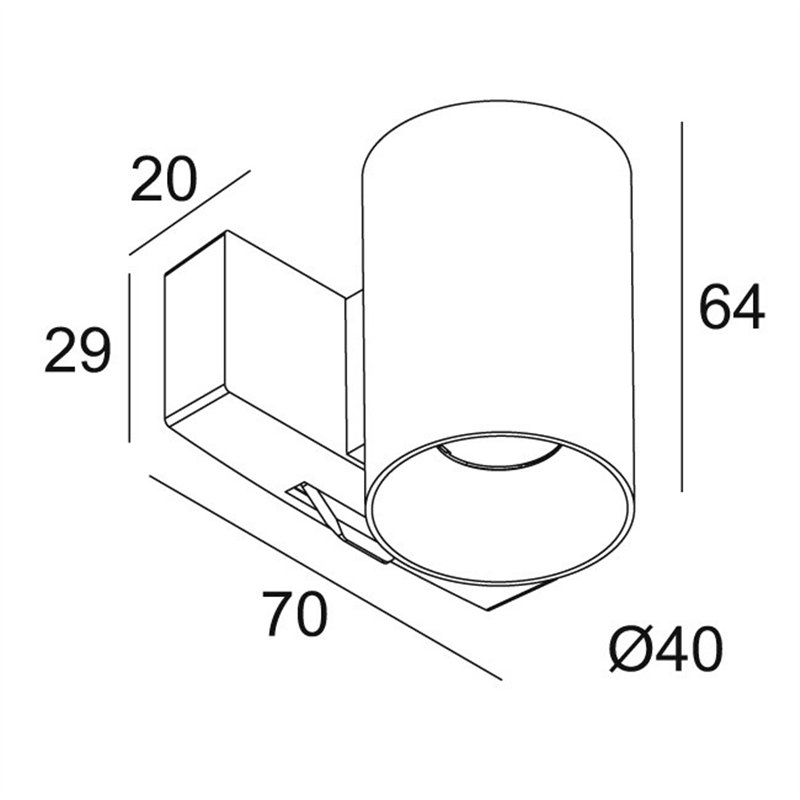 Delta Light SUPERLOOP-FIX 40 MDL Suspension lamp
