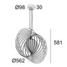 Delta Light SOIREE RC 56 E27 OPAL Suspension lamp