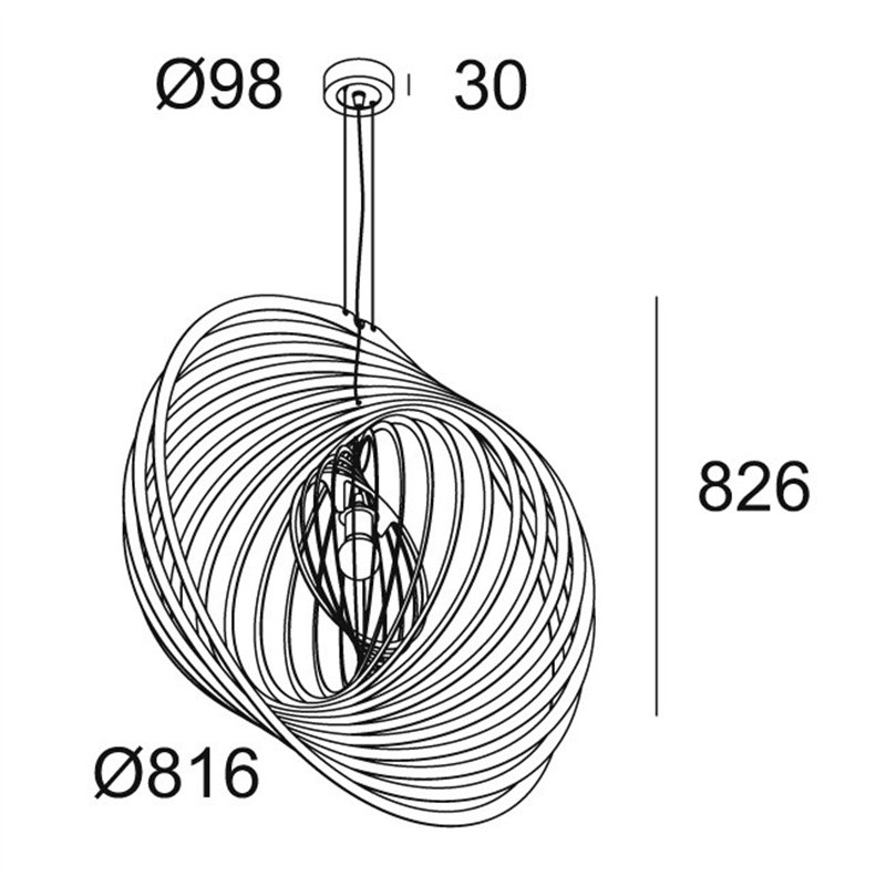 Delta Light SOIREE RC 81 E27 Suspension lamp