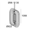 Delta Light SOIREE SC 6210 E27 OPAL Suspension lamp