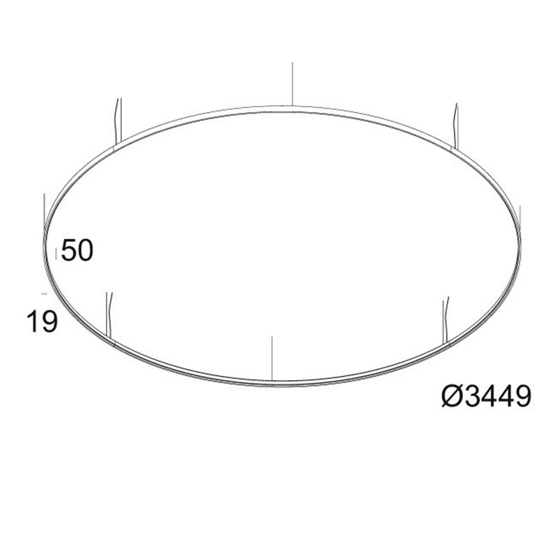 Delta Light SUPERLOOP HC 350 SBL Suspension lamp