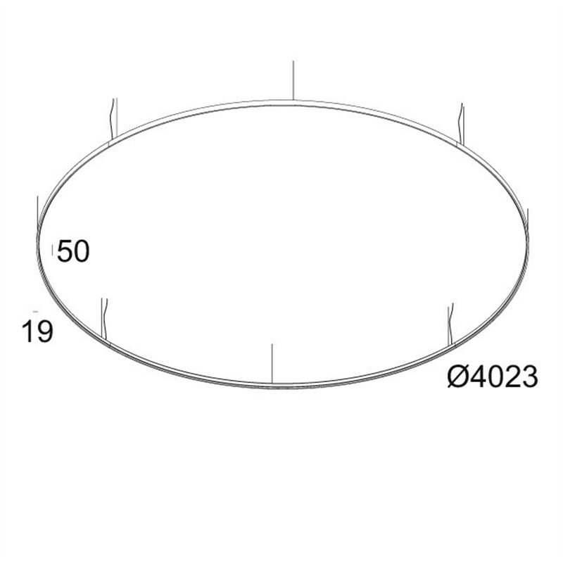 Delta Light SUPERLOOP HC 400 SBL Suspension lamp