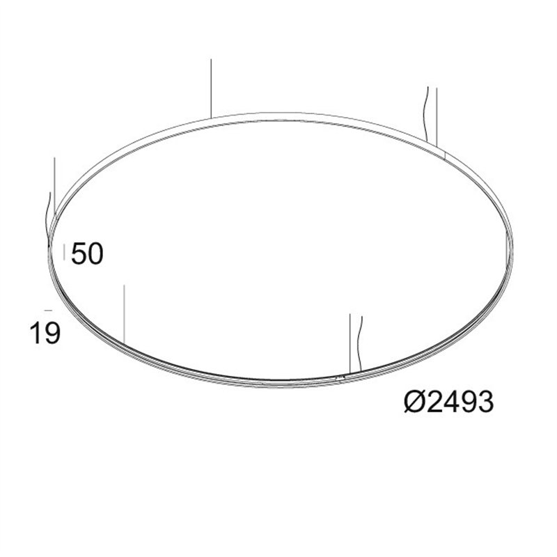 Delta Light SUPERLOOP HC 250 MDL Suspension lamp
