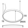 Delta Light SUPERLOOP PLUS HC 70 SBL Suspension lamp