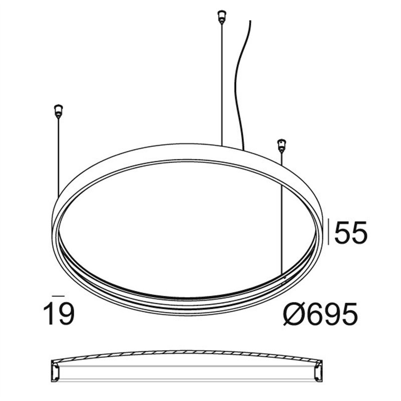 Delta Light SUPERLOOP PLUS HC 70 MDL Hängelampe