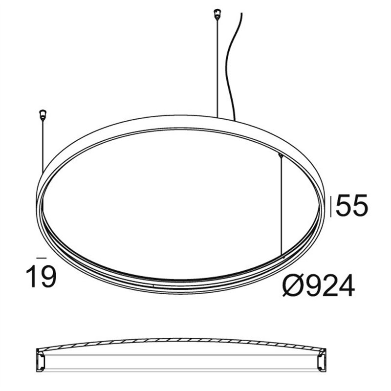 Delta Light SUPERLOOP PLUS HC 90 MDL Hängelampe