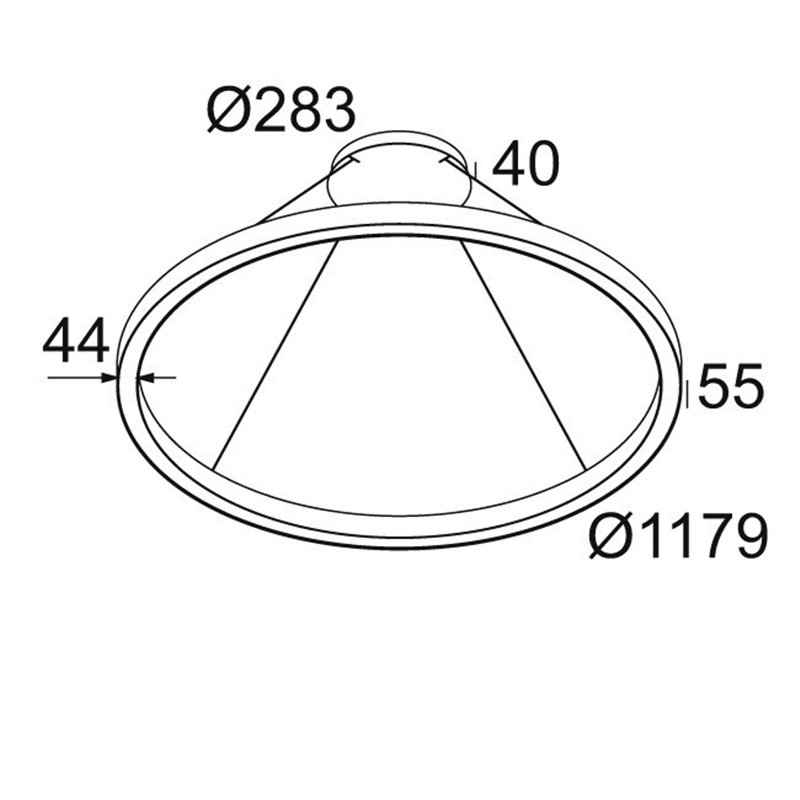 Delta Light SUPER-OH! SLIM 120 CS SBL DOWN Suspension lamp