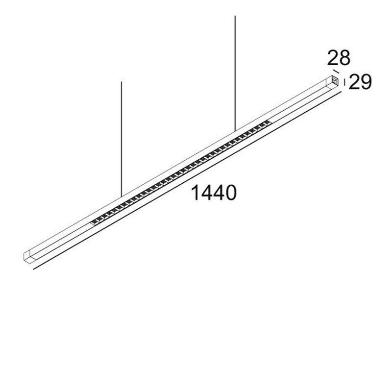 Delta Light INFORM SQ P144-3 DOWN Suspension lamp