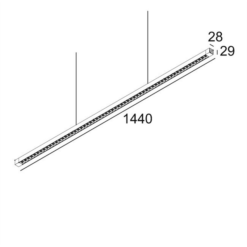 Delta Light INFORM SQ P144-5 DOWN Suspension lamp