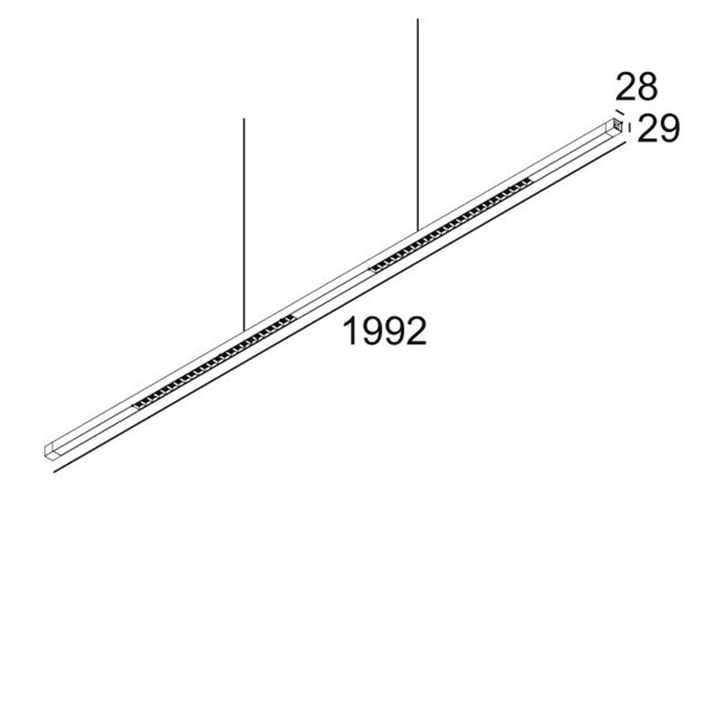 Delta Light INFORM SQ P200-4 DOWN Suspension lamp