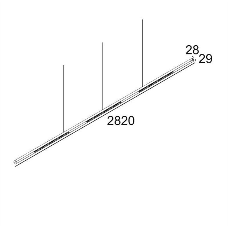 Delta Light INFORM SQ P282-6 DOWN-UP Suspension lamp