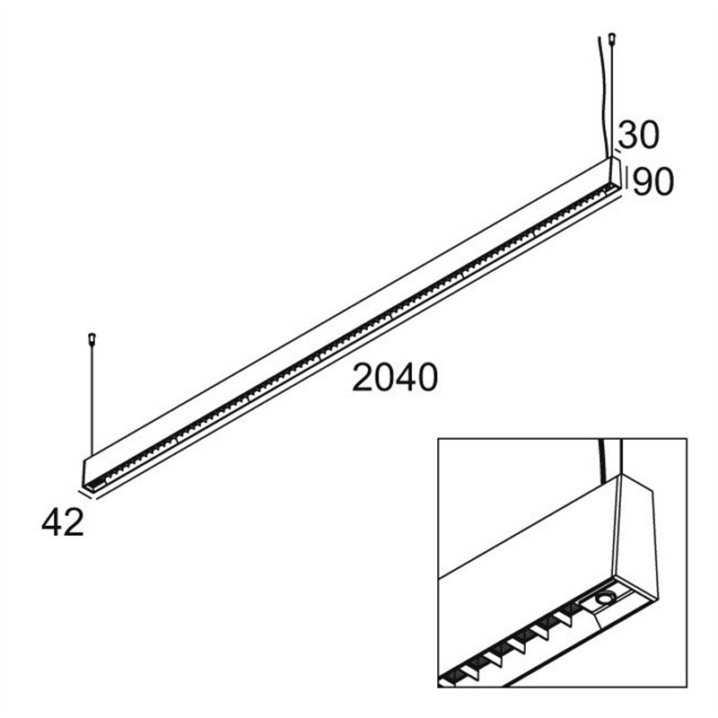 Delta Light CONFORM P20 PDS DOWN-UP Suspension lamp