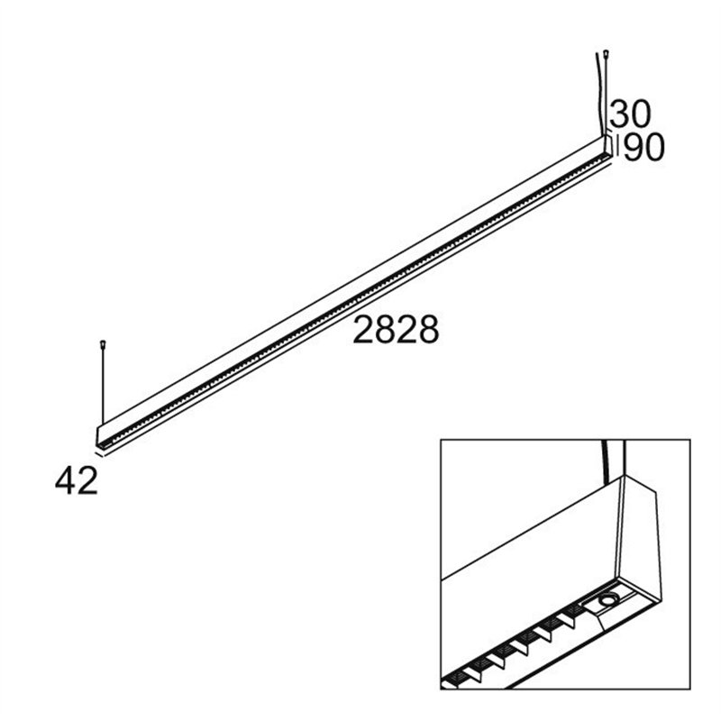 Delta Light CONFORM P28 PDS DOWN-UP Suspension lamp
