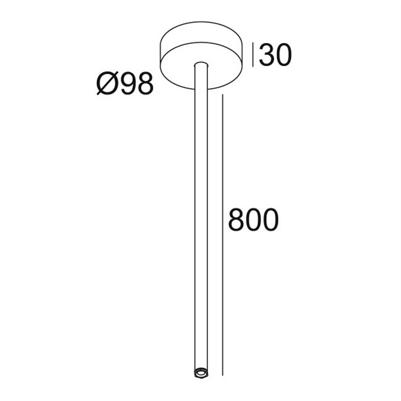 Delta Light MULTINOVA 55 ROD SUSPENSION 0,8m Suspension lamp