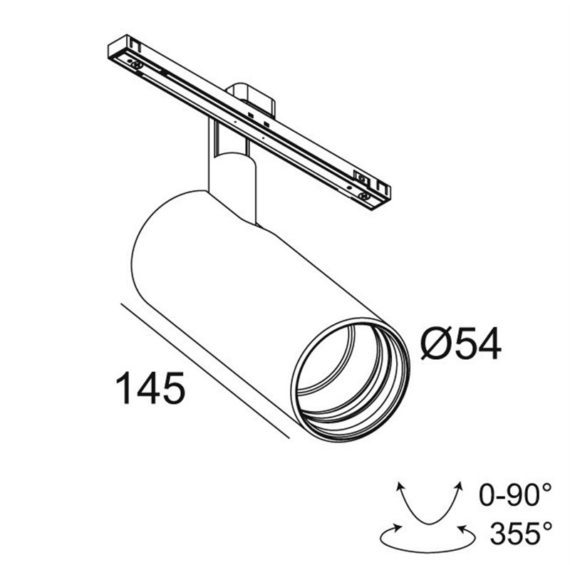 Delta Light SOLI - 52 NLT Q-DIM Schienenbeleuchtung