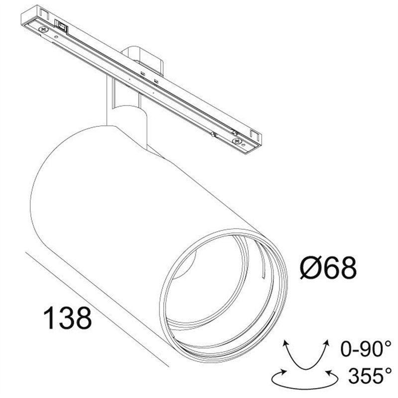 Delta Light SOLI - 66 Q-DIM track lighting fixture