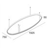 Delta Light SUPERLOOP HC SBL OVAL M Suspension lamp