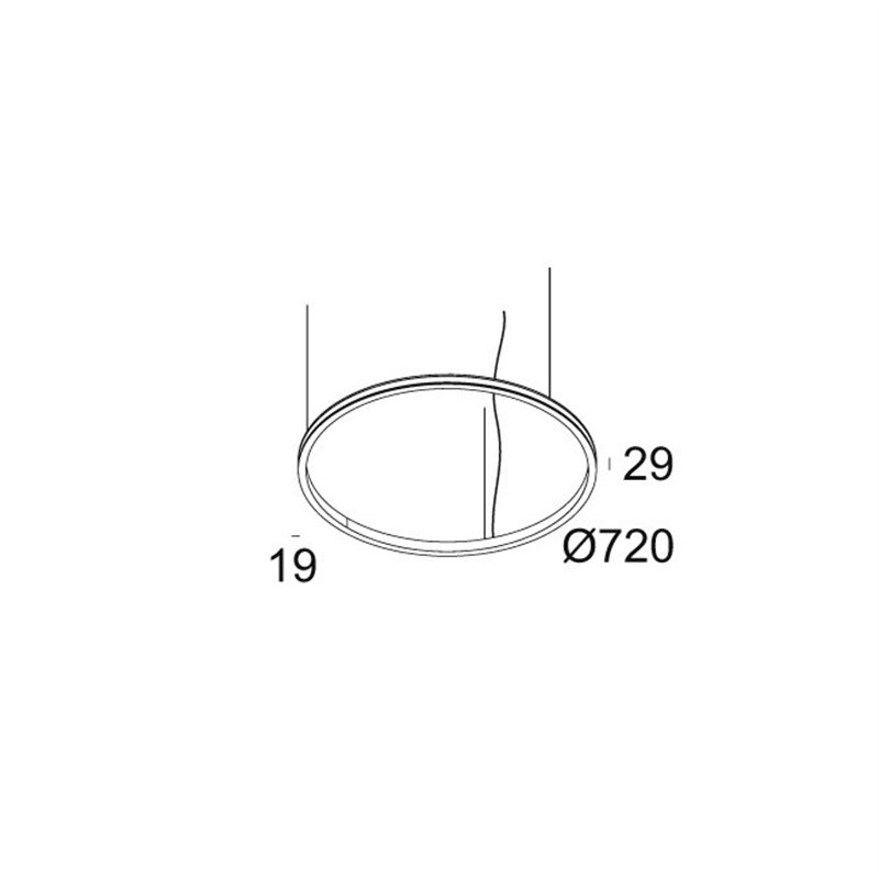 Delta Light SUPERLOOP SLIM OUT 70 SBL Hängelampe