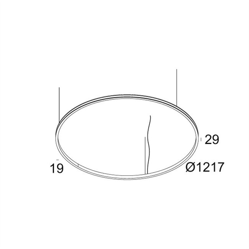 Delta Light SUPERLOOP SLIM OUT 120 SBL Suspension lamp