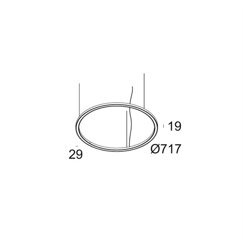 Delta Light SUPERLOOP SLIM DOWN 70 SBL Suspension lamp