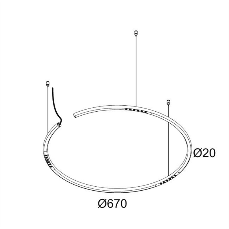 Delta Light LASS-OH! R65 - 3 Suspension lamp