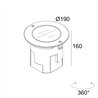 Delta Light LOGIC 190 R REFL HONEYCOMB Bodenlampe