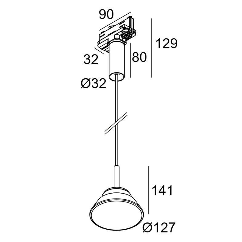 Delta Light Toupe Ac Adm suspension lamp