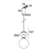 Delta Light Toupe E27 Adm1F suspension lamp