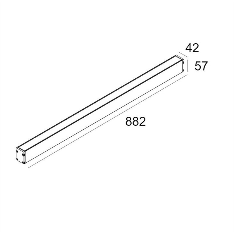 Delta Light Logic Linear On 880 Wall Grazer DIM5 Wall lamp / Floor lamp