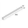Delta Light Logic Linear On 880 Wall Grazer DIM5 Wandlampe / Bodenlampe