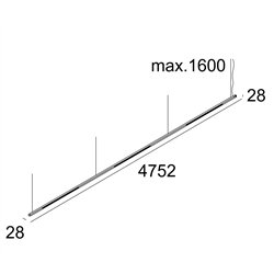 Delta Light Inform Sq P475-9 Down-Up suspension lamp