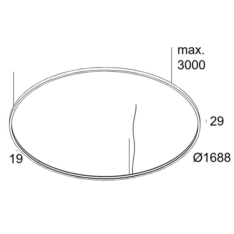 Delta Light SUPERLOOP SLIM IN 170 SBL Hängelampe